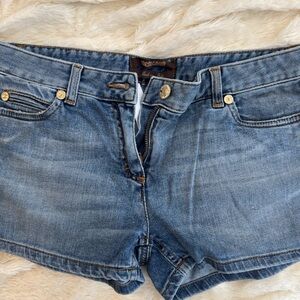 Blue Denim Shorts Roberto Cavalli